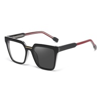 Nouvelles lunettes photochromiques pour femmes, style européen et américain, monture complète œil-de-chat, anti-lumière bleue, avec verres en PC