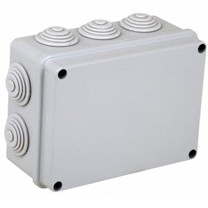 กล่องต่อสายไฟติดผนังกันน้ำ IP55กล่อง120X80X50mm ฝาปิดด้วยสกรูโลหะและสายเคเบิลสำหรับอุปกรณ์อิเล็กทรอนิกส์และแผงหน้าปัด