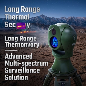 Caméra de surveillance PTZ EO/IR, caméra thermique infrarouge longue portée, suivi automatique des personnes et des véhicules par IA, surveillance extérieure - Product Image 2