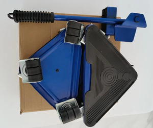 Outil de déplacement et de transport triangulaire en fer à cinq pièces pour table basse, meubles et objets lourds, usage domestique PICUS15135 360. - Product Image 1