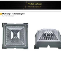 Projecteur mural solaire LED IP67 en PC pour aménagement paysager, lampe de projection à base murale, lampe murale matricielle ZanHong, garantie 2 ans