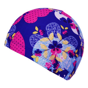 Bonnet de bain uni en nylon élastique unisexe - Product Image 4