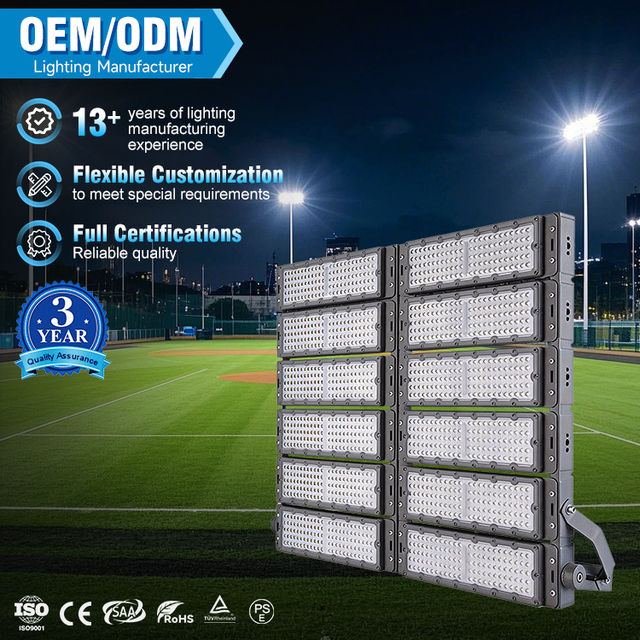 High Quality Wholesale 100W 200W 300W 400W 500W 800W 1000W 1200W IP65 Waterproof Floodlight Outdoor Lighting LED Flood Lights