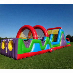 Campo de obstáculos inflable comercial para Parque de Atracciones 5K para niños y adultos, juego deportivo inflable, túnel de obstáculos, obstáculo hinchable - Product Image 1