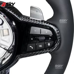 Volante de Cuero Genuino de Alta Calidad, Apto para Modificaciones Interiores de <span class=keywords><strong>Toyota</strong></span>, Compatible con Camry, Avalon, <span class=keywords><strong>Corolla</strong></span>, Crown, Reiz - Product Image 5