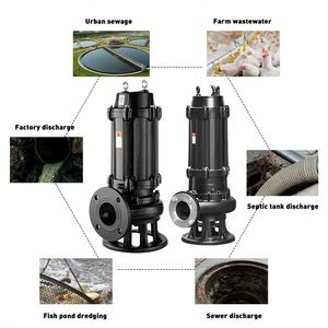 Pompe submersible verticale anti-colmatage 5 CV, pompe de transfert d'eau submersible pour puits profond de 4 pouces, 220 V 1,5 CV - Product Image 2