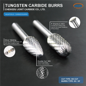 Fraiseuses rotatives en carbure de tungstène à coupe en acier avec meilleure évacuation des copeaux et fonction de brisage de copeaux pour le fraisage de la fonte - Product Image 1