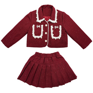 Conjunto de Dos Piezas para Niña <span class=keywords><strong>Linda</strong></span>, con Algodón Grueso, Estilo Fresco y Delicado, con Perlas, para el Año Nuevo - Product Image 6