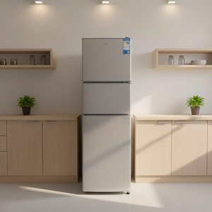 Réfrigérateur 3 portes à congélateur supérieur 206L, modèle très vendu, avec caractéristiques essentielles pour usage domestique - Product Image 3