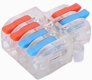 Khối nối dây đa năng <span class=keywords><strong>mini</strong></span> QDF-4-62, 2 vào 6 ra, kiểu nối nhanh, nhỏ gọn, đầu nối dây cáp kiểu đẩy vào SPL-62 - Product Image 2