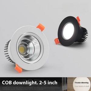 Lumière variable tricolore projecteur <span class=keywords><strong>led</strong></span> cob3w5w9w12w15w30w projecteur de plafond downlight magasin de vêtements éclairage d'hôtel - Product Image 4