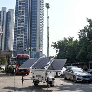Générateur hybride <span class=keywords><strong>diesel</strong></span> de secours 1350W à panneaux solaires pour remorque de surveillance mobile à louer - Product Image 5
