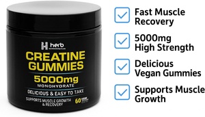 OEM/ODM Etiqueta Privada Monohidrato de Creatina 5000mg gestión de energía para adultos suplementos gomosos - Product Image 2