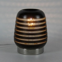 Lampe à cire sans flamme en porcelaine artisanale, diffuseur d'huiles essentielles, lampe de nuit noire, brûleur d'arômes