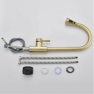 360 Robinet de Cuisine 2 voies Avec Buse Extractible, agitateur Laiton ou Nickel Brosse - Product Image 3