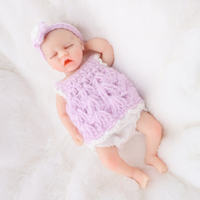 Offre Spéciale – Mini Poupées Reborn en Silicone de 15 cm, Cheveux Bouclés, Modèles Réalistes, Jouets Adorables et Tendance, Cadeau Idéal pour Filles