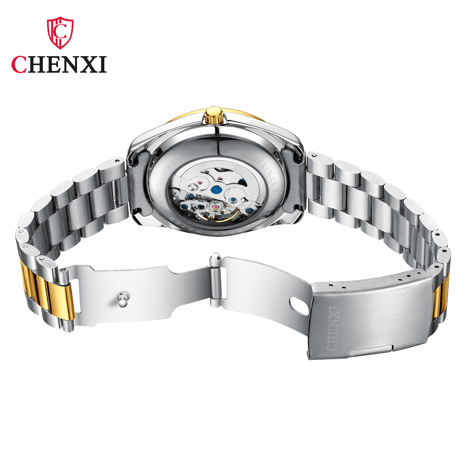 CHENXI 8801 Stylish Quartz Watch - Men's Stainless Steel Band