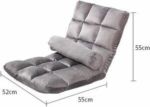 Eighteen Squares Design Bean Bag Sofa Lazy Folding Tatami Single <b>Small</b> Leisure Chair with Bay Window for Home or Office - Product Image 5