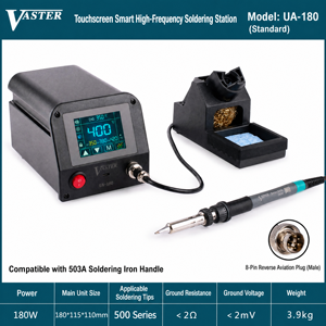Station de soudage sans plomb haute fréquence 180W, écran tactile intelligent, récupération thermique rapide, <span class=keywords><strong>fer</strong></span> à <span class=keywords><strong>souder</strong></span> pour assemblage de circuits imprimés - Product Image 2