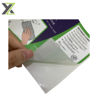 Autocollants en vinyle PVC imperméables personnalisés, adhésif permanent, étiquettes découpées au laser pour savon liquide et soins personnels, lot de 2 pièces