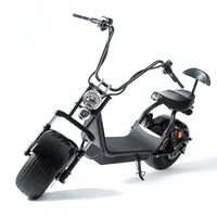 Scooter électrique à grandes roues de haute qualité, puissant, Citycoco, pour adultes, avec pneus larges et amortisseurs