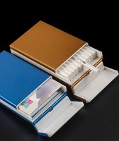 Étui à cigarettes fin pour femmes, lot de 20, disponible en 6 couleurs, compact, tendance, durable, portable, avec logo personnalisé, vente en gros