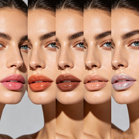 Gloss à lèvres en gros sous marque privée OEM ODM, logo personnalisé, rouge à lèvres liquide mat nude longue tenue et waterproof, certification ISO