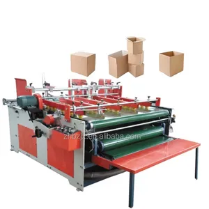 Máquina encoladora de carpetas tipo prensa a precio de fábrica ZHENHUA BZX Dongguang para embalaje Fabricación de cajas de cartón