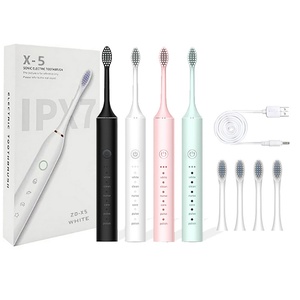 Cepillo de Dientes Eléctrico Ultrasónico Inteligente de Alta Gama para Adultos, Cerdas Suaves, Blanqueador, Recargable, Sónico, IPX7 - Product Image 1