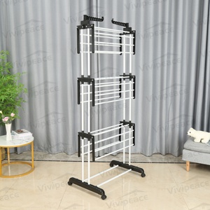 Porte-vêtements <span class=keywords><strong>pas</strong></span> <span class=keywords><strong>cher</strong></span> à 3 niveaux pour séchage de vêtements - Product Image 3