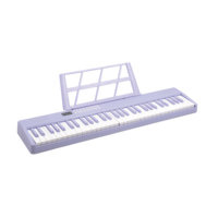 Clavier électronique pliable BDMUSIC noir/blanc 61 touches avec haut-parleur intégré et 200 rythmes pour étudiants et débutants