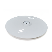 Pad de cymbale Hi-Hat gris 11 pouces, double zone de déclenchement, pour entraînement silencieux, avec base ABS douce pour la peau, compatible avec tous les modules