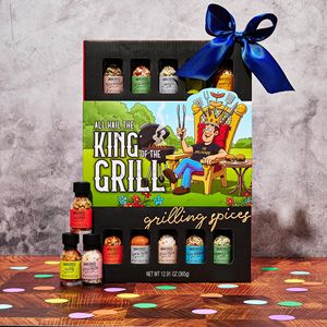 Set de Especias Gourmet para Asar, King Grill Wrap, Hecho a Mano en Vidrio, Incluye 20 Condimentos para Barbacoa, Chile, Ajo, Italiano, Regalo - Product Image 4