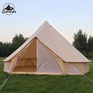Tenda a Campana di Lusso per <span class=keywords><strong>Glamping</strong></span> 6m 5m 4m Impermeabile in Tela con Annesso - Product Image 5