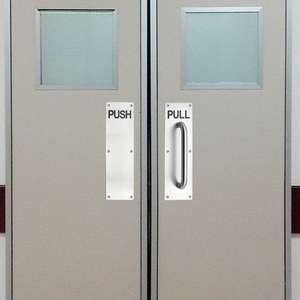 High-quality Commercial <b>Door</b> 304 Stainless Steel 300x100 Push <b>Plate</b> and Pull Handle With <b>Plate</b> - Product Image 4