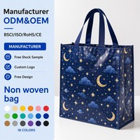 Sac en non-tissé laminé mat sur mesure, taille personnalisée, logo GSM, imperméable, réutilisable, écologique, emballage cadeau de luxe de qualité supérieure