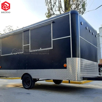Chariot de cuisine Mobile multifonction pour Hot-Dog, remorque de Concession, camion de restauration rapide, chariots de café, remorque de nourriture Mobile