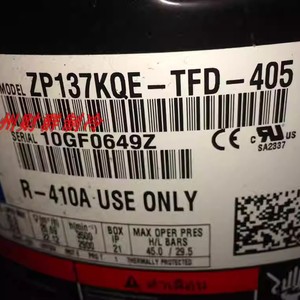 คอมเพรสเซอร์ Copeland ZP137KQE TFD 405 12V R410A สำหรับใช้งานเท่านั้น - Product Image 1