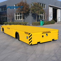 Chariot électrique de manutention pour entrepôt, chariot de transport de marchandises sans rail à batterie, roues en PU pour le stockage intérieur et le déplacement de marchandises lourdes