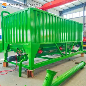 high quality horizontal cement tank bin multi function 30 ton 50 tons steel container type horizontal cement silo for sale