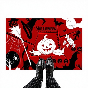 Alfombra de entrada 3D visual de Halloween, venta al por mayor de fábrica, alfombra impresa resistente a las manchas, lavable a mano - Product Image 1