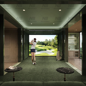 Commercial Portable PVC Golf Impact Screen Indoor <b>Inflatable</b> for Rental Business <b>Inflatable</b> Golf Tent Style Golf Simul - Product Image 5