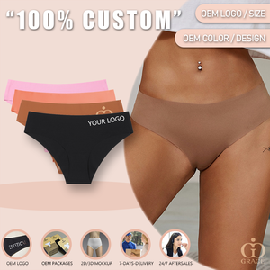 Ropa Interior sin Costuras con Logotipo Personalizado, Corte Láser, Seda Helada, de una Pieza, sin Costuras, Invisible, <span class=keywords><strong>para</strong></span> <span class=keywords><strong>Mujer</strong></span> - Product Image 2