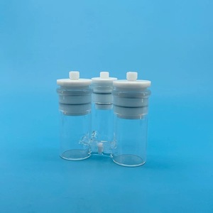 Cellule électrolytique de type H à trois compartiments avec noyau en verre fritté pour usage en laboratoire - Product Image 2