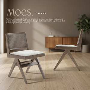 Modern <b>Square</b> Wooden Dining Chair with <b>Foam</b> Cushioned Seat and Cross Legs for Living Room Hotel Banquet - Product Image 2