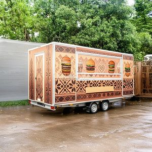 Camion de restauration entièrement équipé pour la vente de glaces, de pizzas et de grillades en plein air, remorque à café - Product Image 1