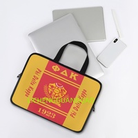 Sac d'ordinateur portable multi-tailles pour le bureau, sur le thème de la Sororité Nationale NSPDK des Phi Delta Kappas, idéal pour les fournitures de bureau