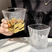 Verres à whisky créatifs en gros, verres à whisky en cristal de luxe léger de 300 ml, nouveauté pour restaurants et fêtes