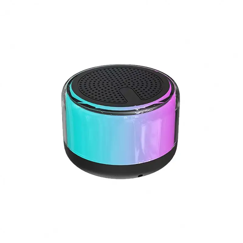 Hot selling mini speaker RGB atmosphere light subwoofer outdoor portable plug-in wireless speaker