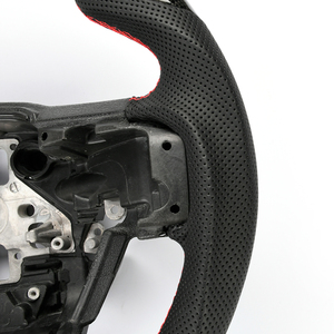 Volant de direction personnalisé LED F150 en cuir et fibre de carbone, volant sport - Product Image 3
